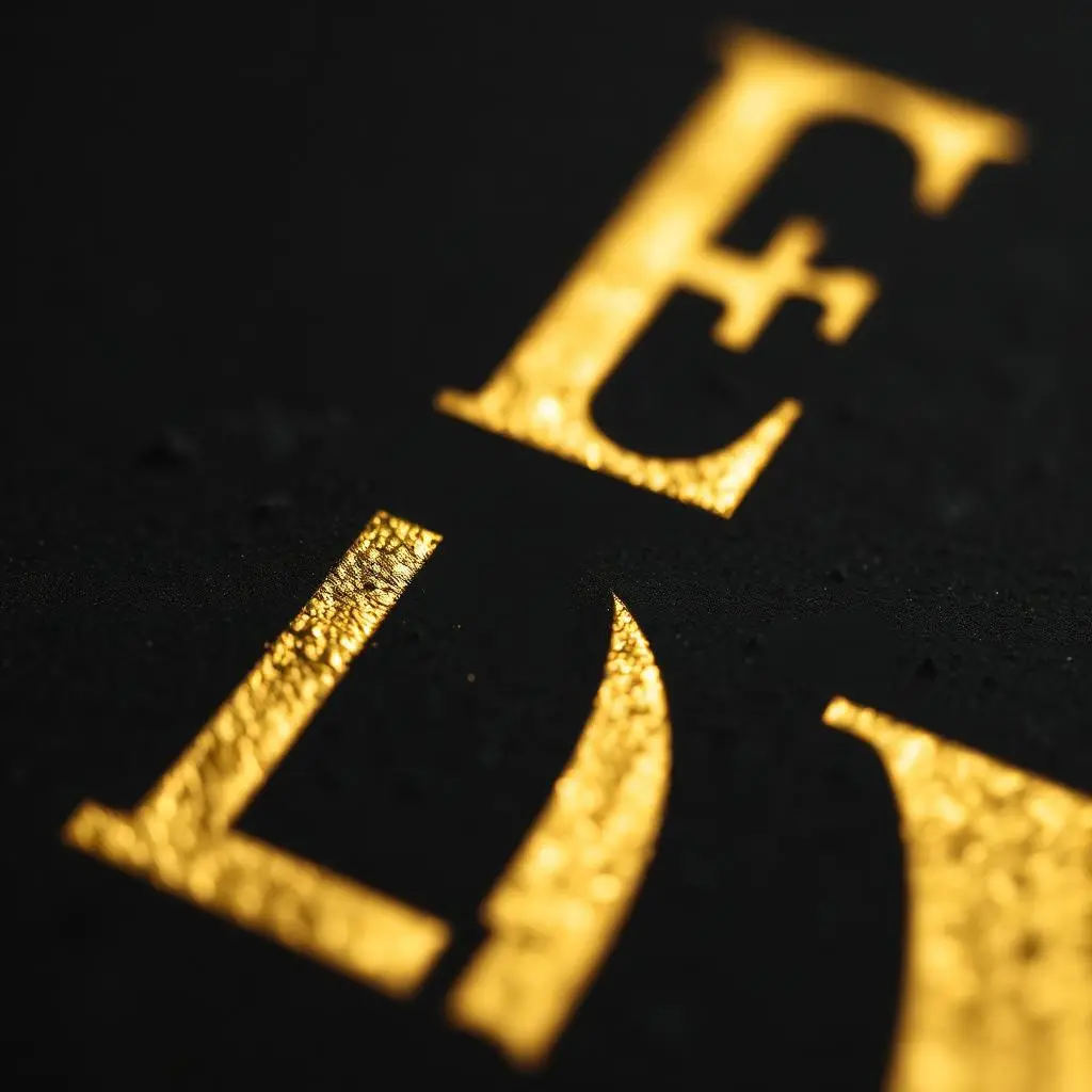 Gold Foil Business Cards — detail view 3