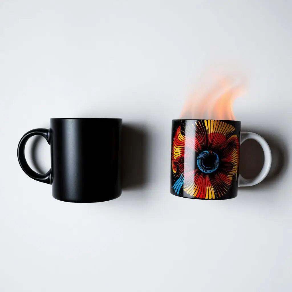 Magic Colour-Change Mugs — detail view 3